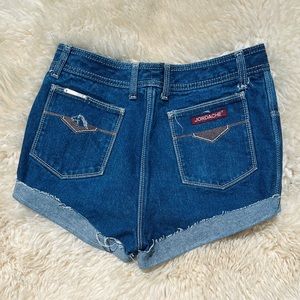 VINTAGE JORDACHE CUFFED CUT OFF SHORTS